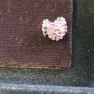 Chamilia Blooming Pink Zinnia charm
